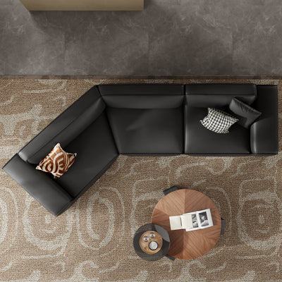 Domus Curved Sofa-Black