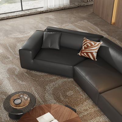 Domus Curved Sofa-Black