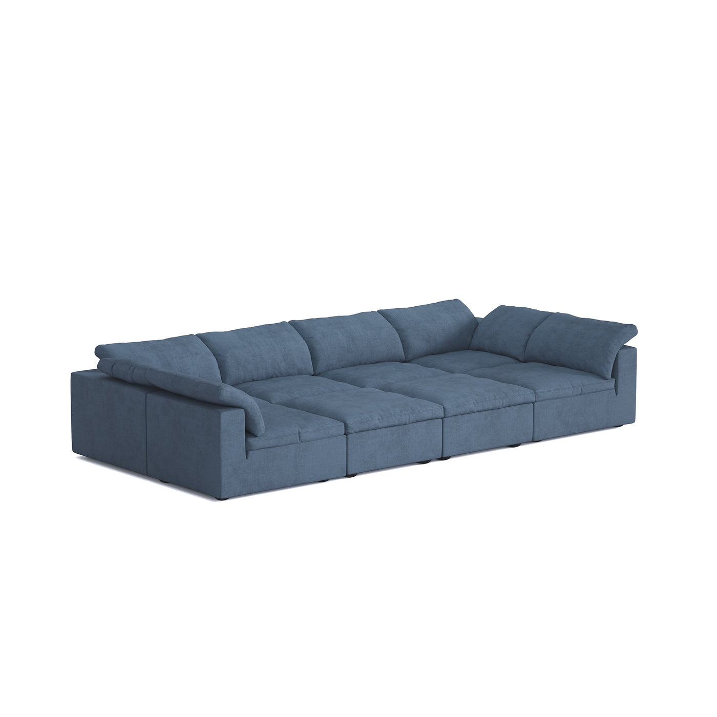 Tender Wabi Sabi Beige Sofa Bed-Blue-165.4"