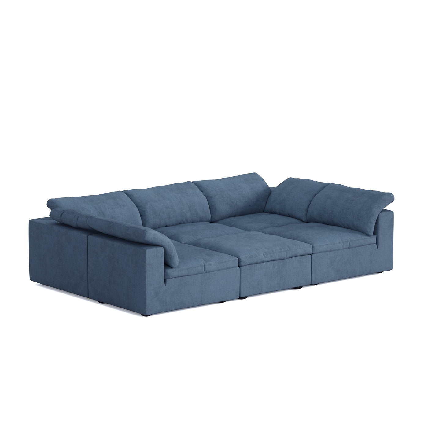 Tender Wabi Sabi Beige Sofa Bed-Blue-128.0"