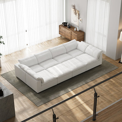 Tender Wabi Sabi Light Gray Sofa Bed-White