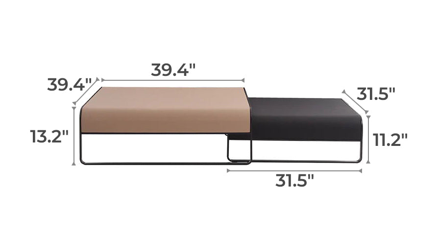 Modern Duet Coffee Table Set