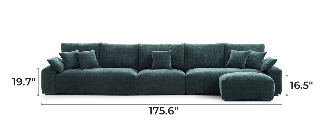 The Empress Green Sofa and Ottoman