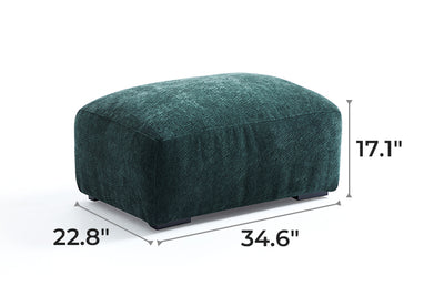 The Empress Green Ottoman-Green