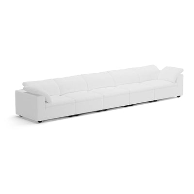 Tender Wabi Sabi Light Gray Sofa-White-202.8"