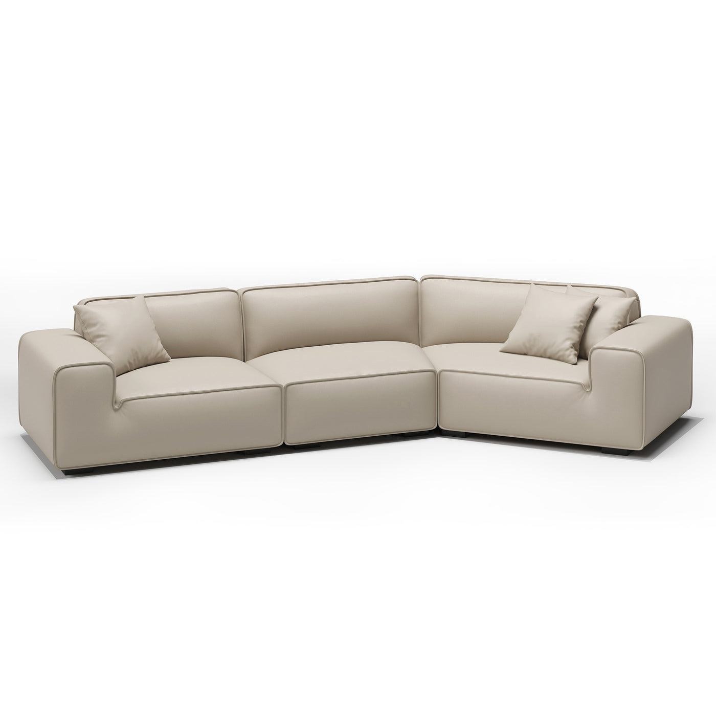 Domus Curved Sofa-Beige