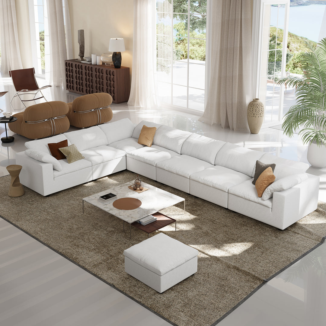 Large white sectional online