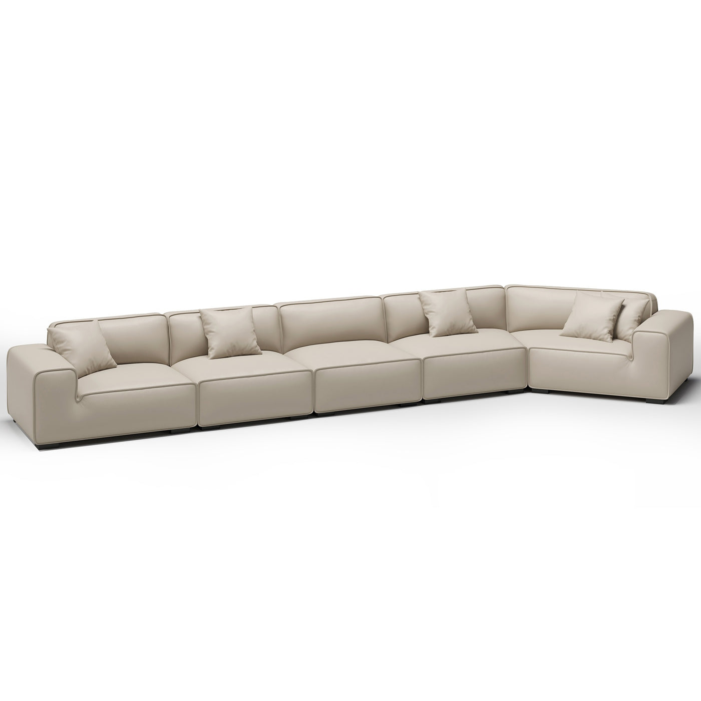 Domus Curved Sofa-Beige