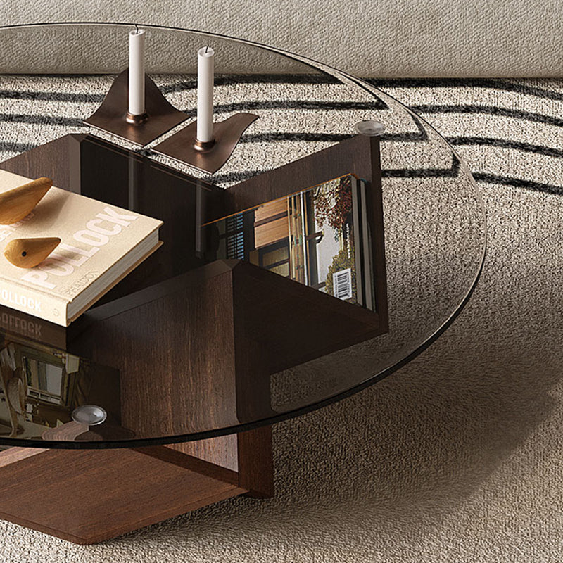 Scandinavian Magic Cube Glass Coffee Table-35.4"