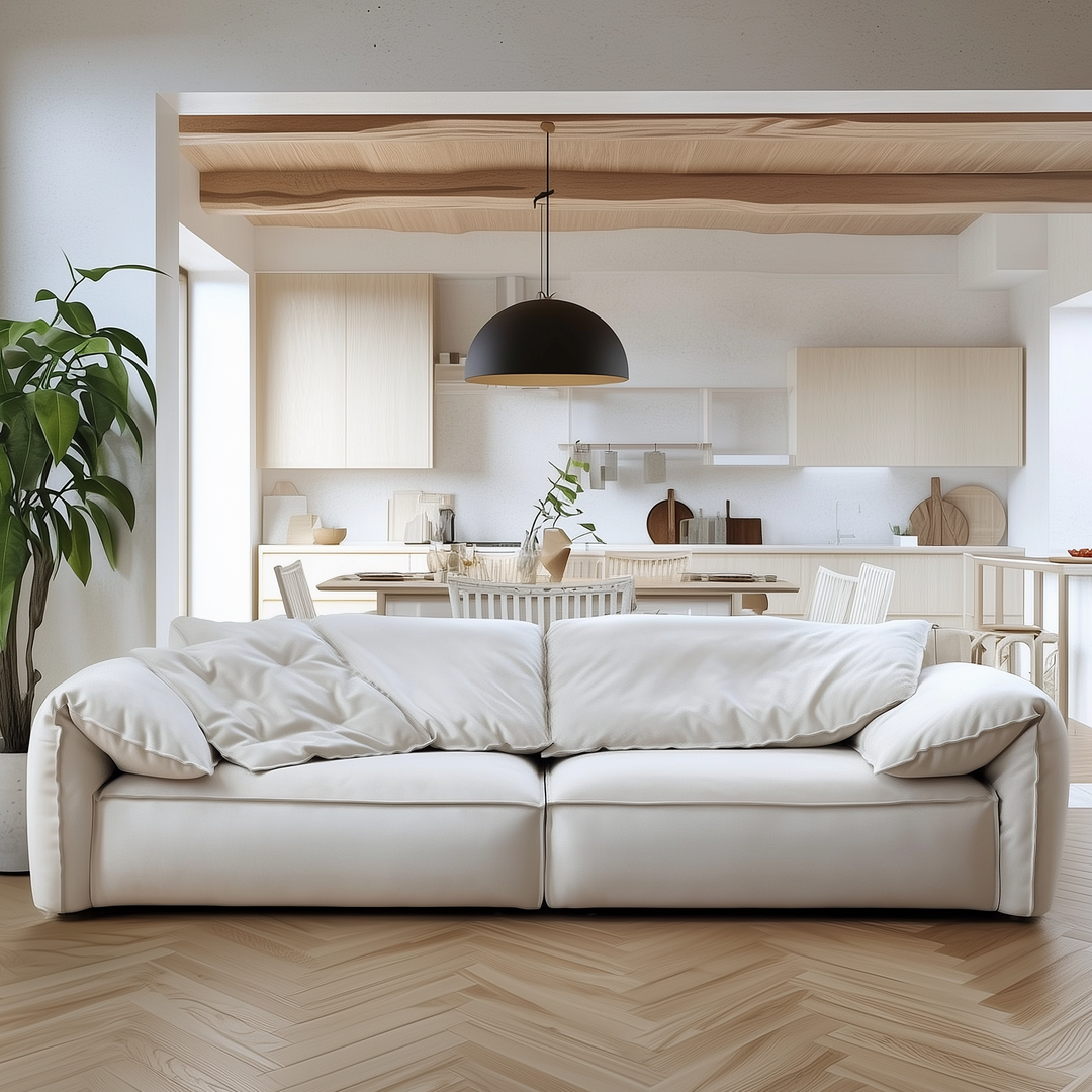 Dumbo Wabi-Sabi Beige Frosted Sofa