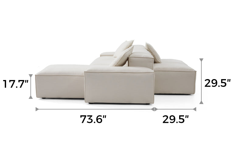 Freedom Modular Double-Sided Sectional Sofa