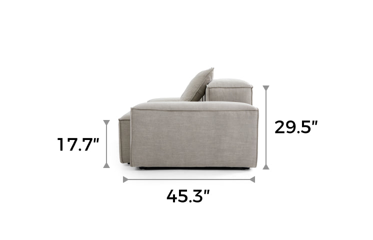 Freedom Modular New Gray Accent Armchair