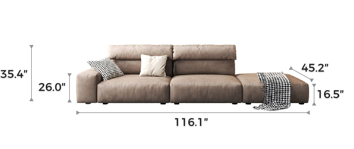 Chestnut Open End Sectional