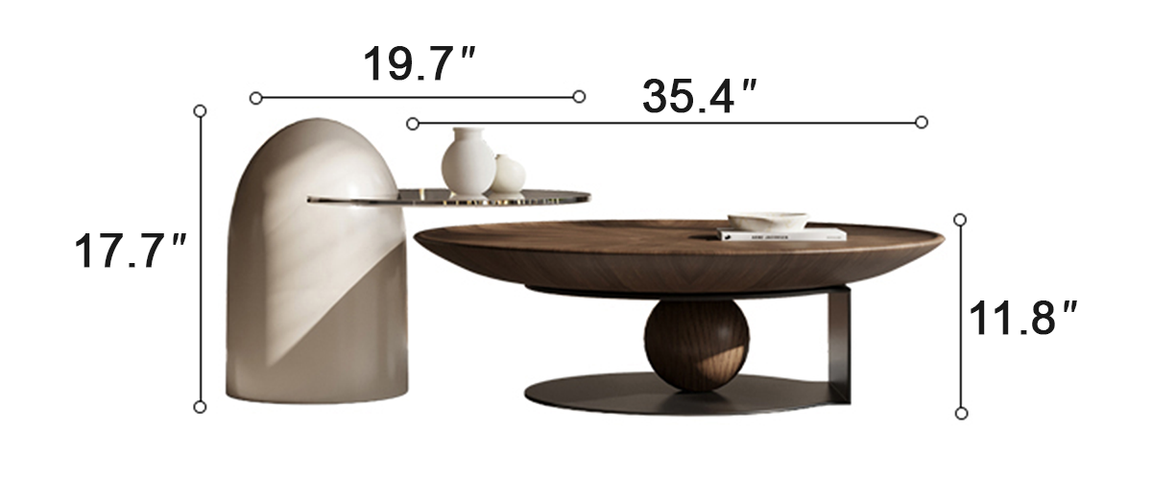 Sculpt Orb Balance Coffee Table Set