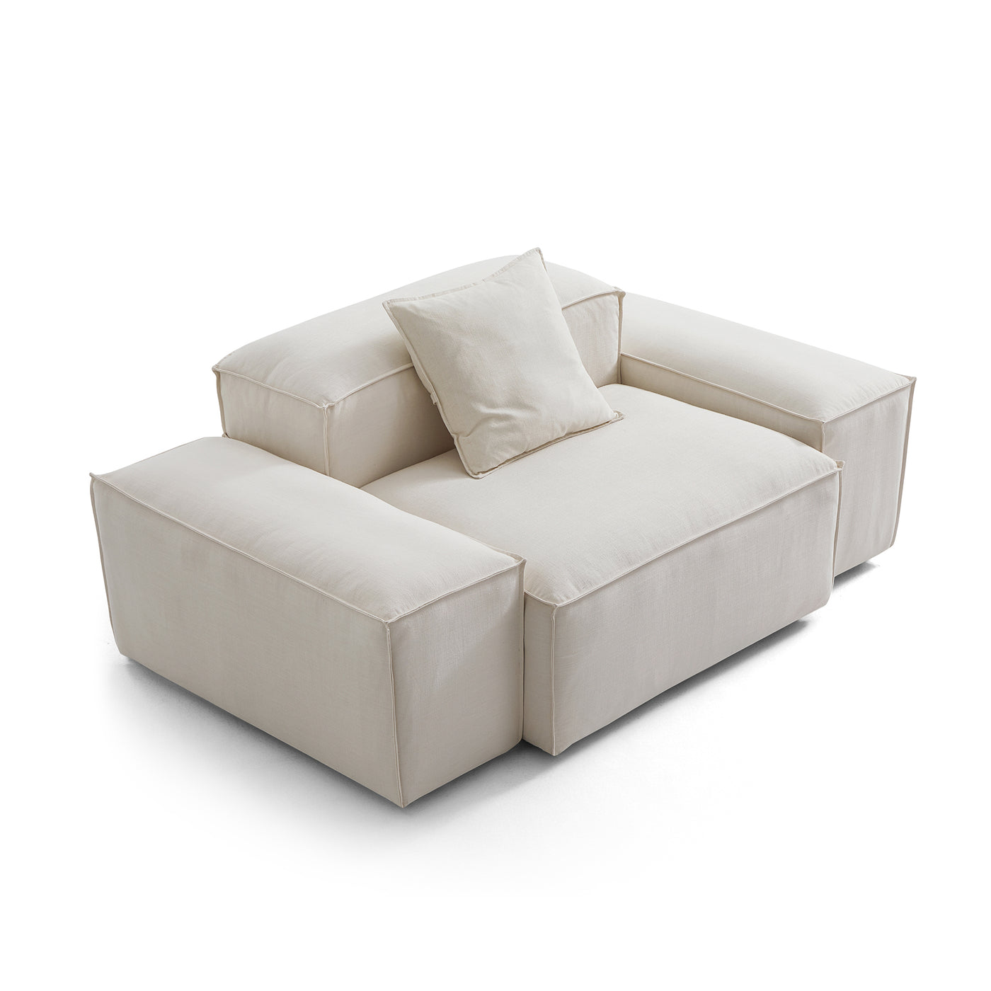 Freedom Modular Accent Armchair-Beige-Low