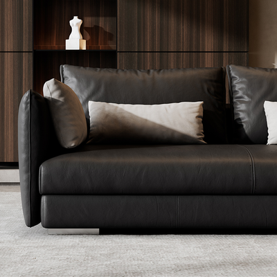 Lennox Plush Leather Sofa