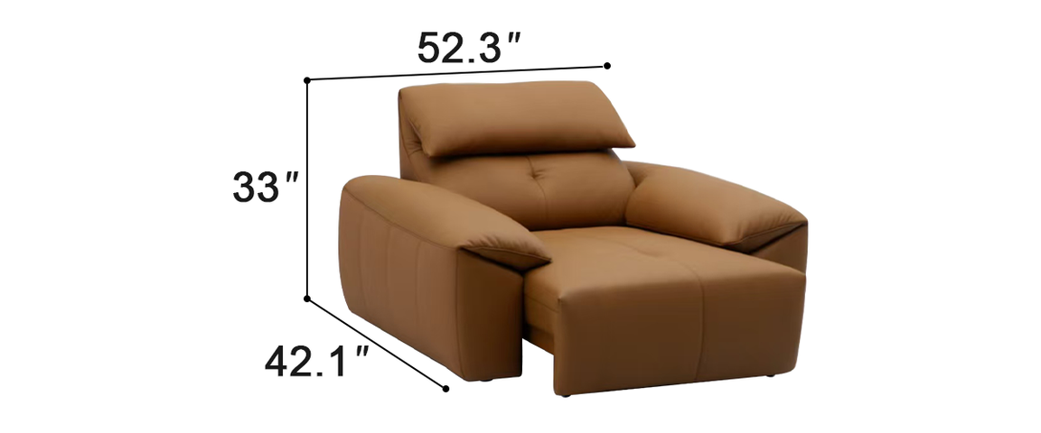 Mejas Leather Power Reclining Sofa