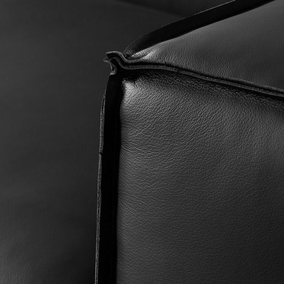 Kendall Italian Top Grain Leather Sofa-Black