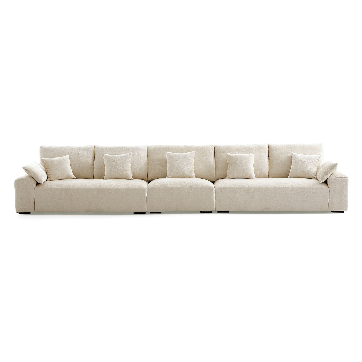 The Empress Gray Sofa Set-Beige