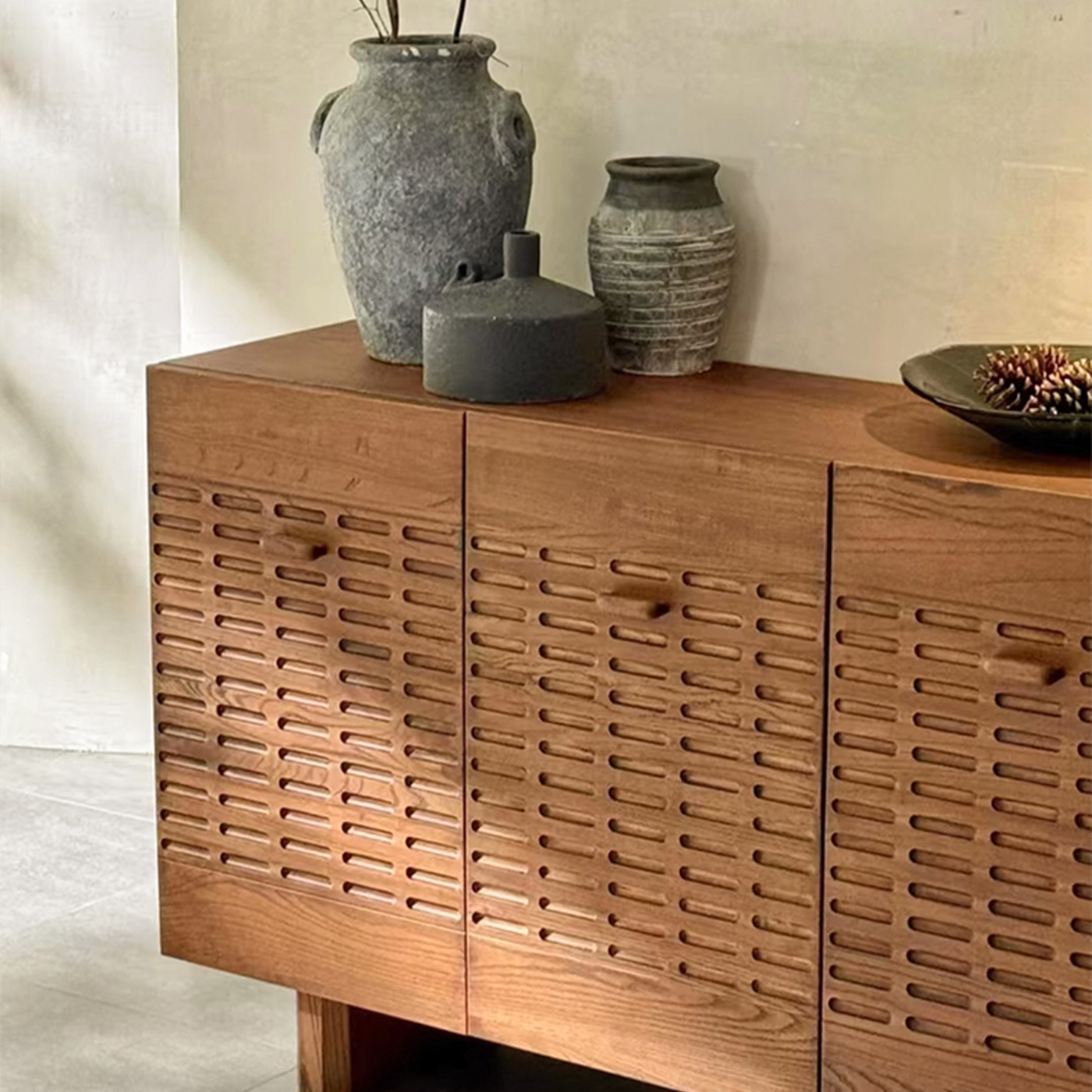 Carrollton Solid Wood Louver Sideboard