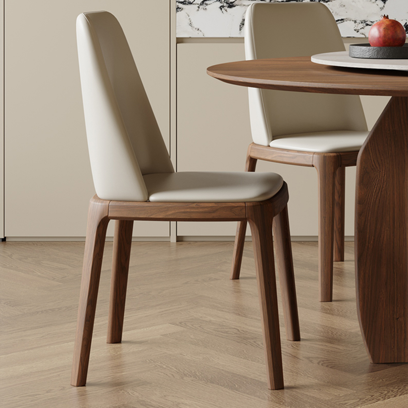 Elamer Rotating Round Dining Table