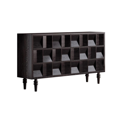 Kenzo Geometric Wood Sideboard