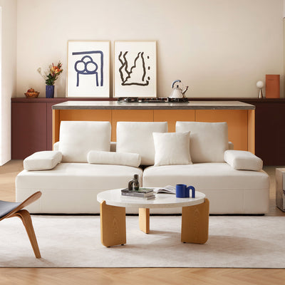 Composition Wabi Sabi Beige Sofa-Beige