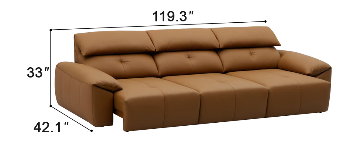Mejas Leather Power Reclining Sofa
