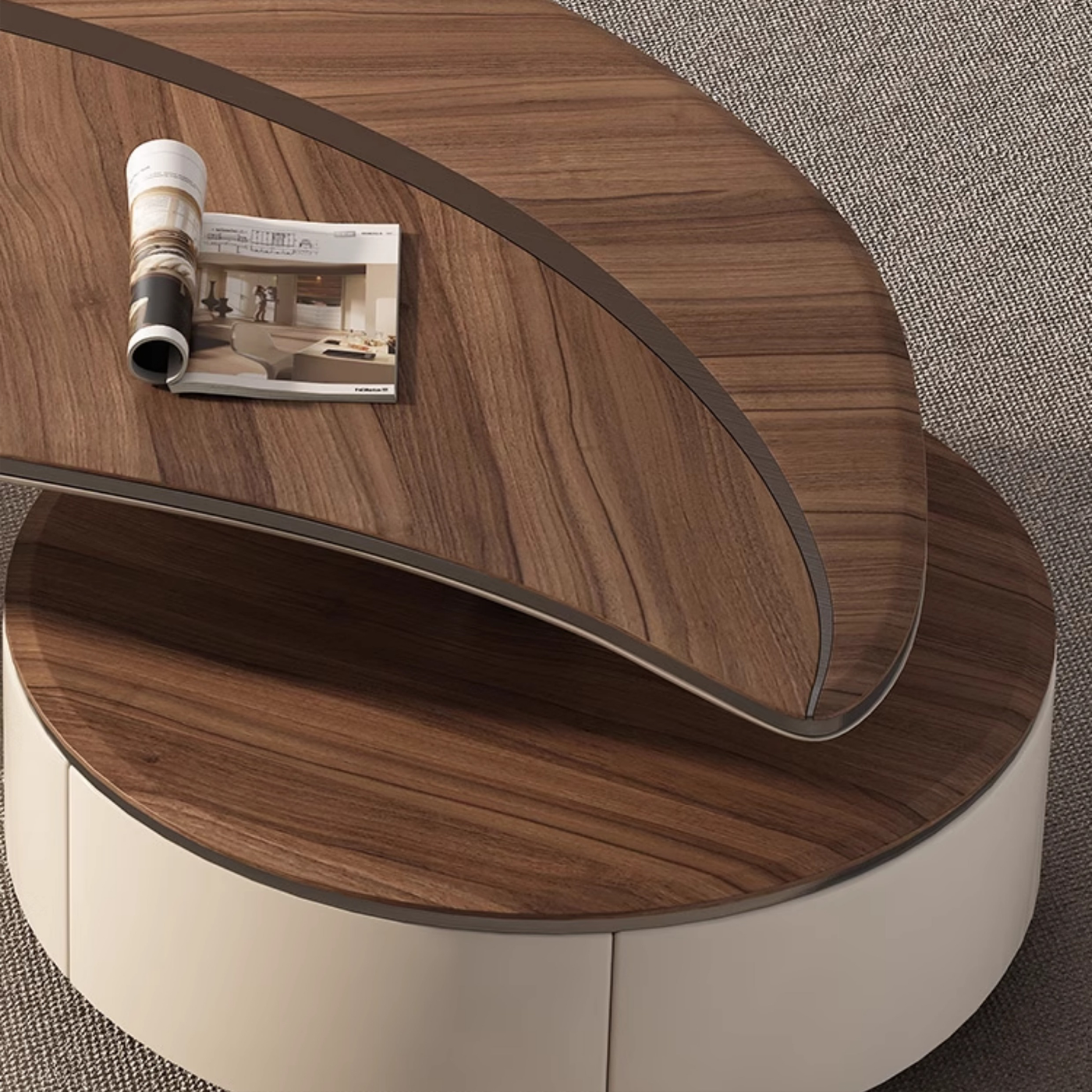 Leaf Curved Coffee Table Set