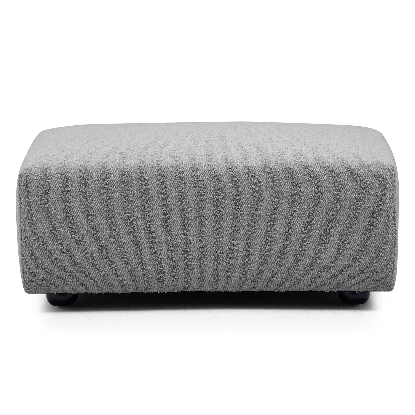 Nordic Modern Creamy Sofa with Ottoman-Gray