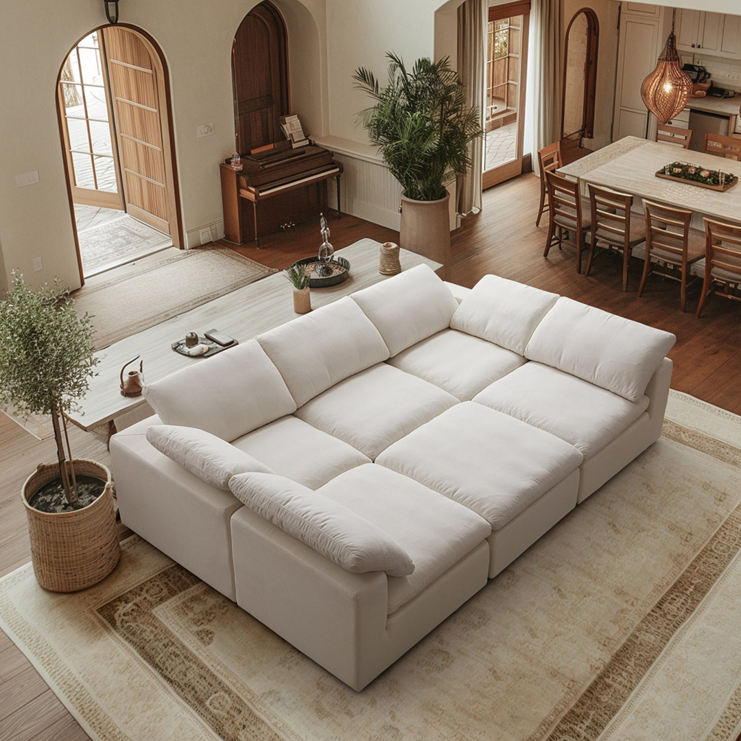 Tender Wabi-Sabi Beige Sofa Bed