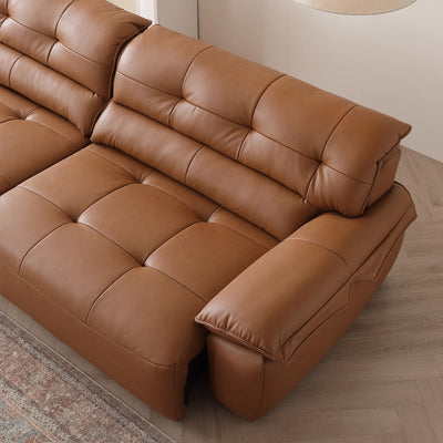 Ridhay Leather Sleeper Sofa