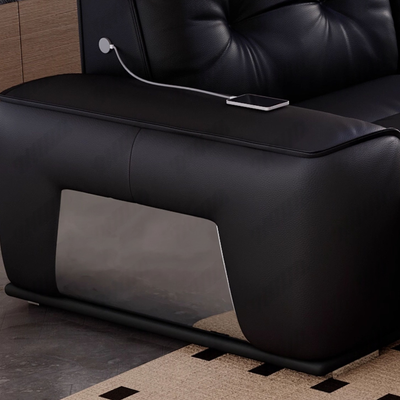 Onyx Leather Electric Recliner Sofa Bed