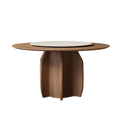 Elamer Rotating Round Dining Table