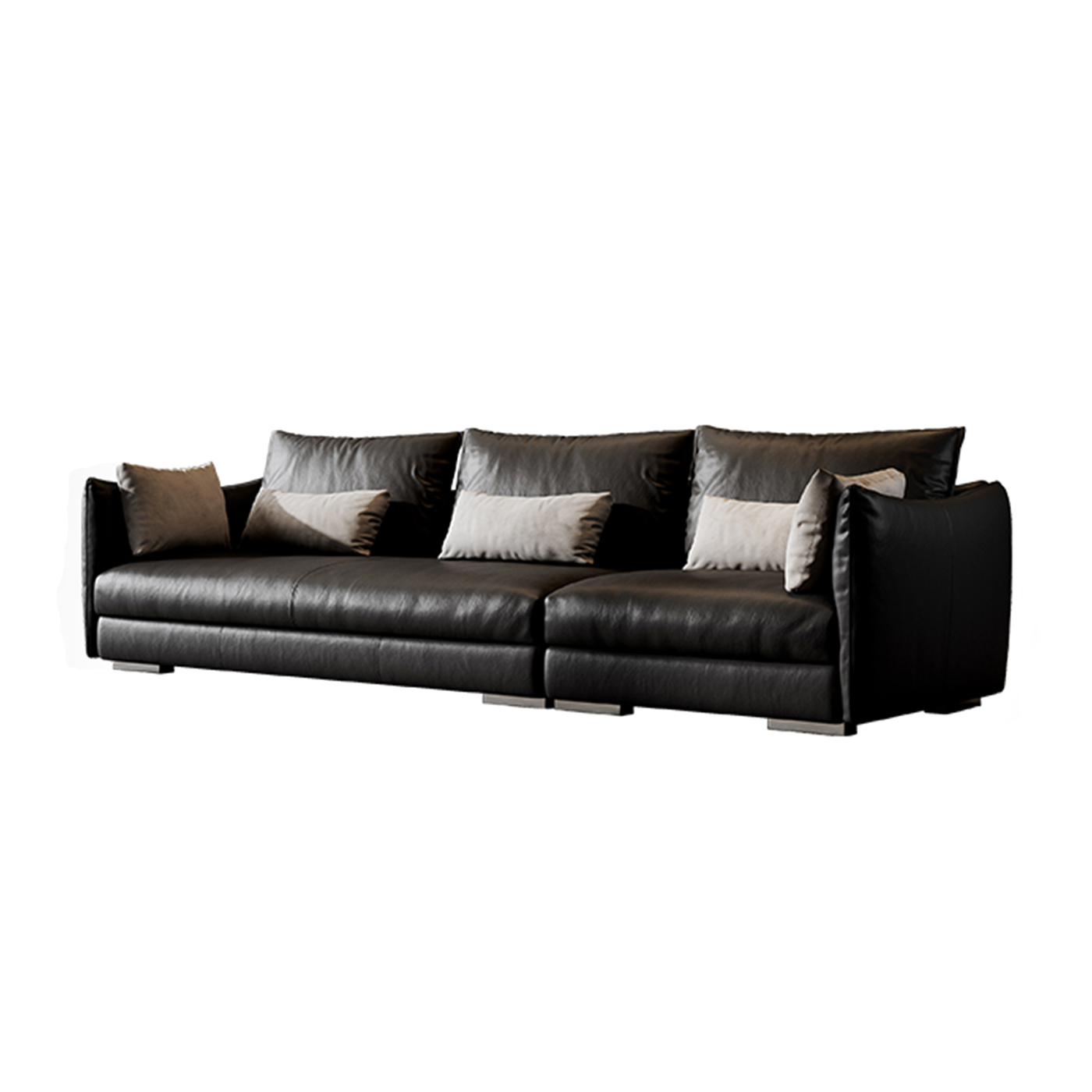 Lennox Plush Leather Sofa