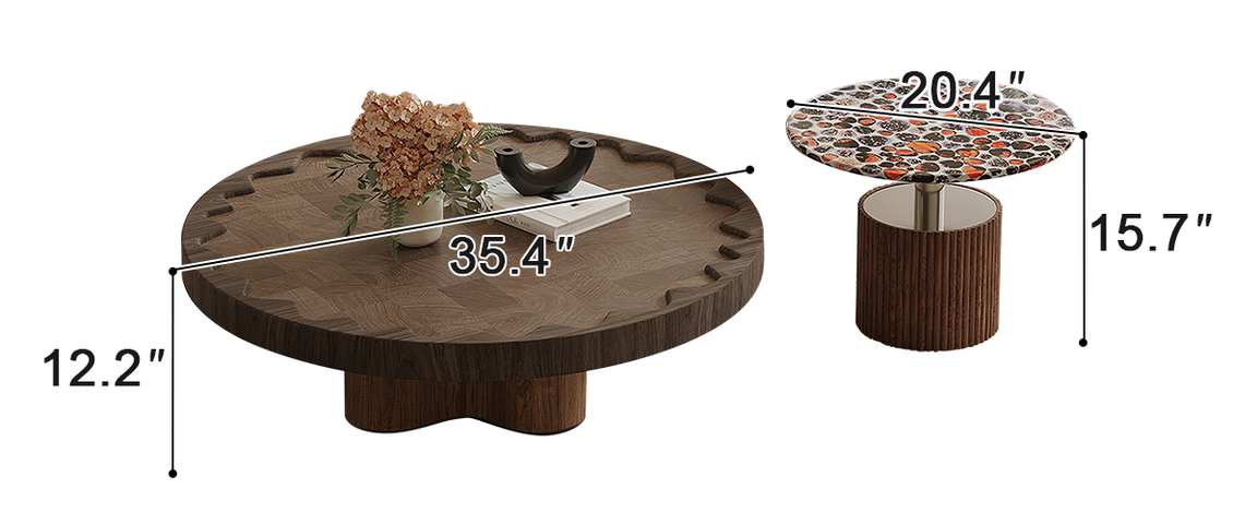 Mosaic Bloom Coffee Table Set