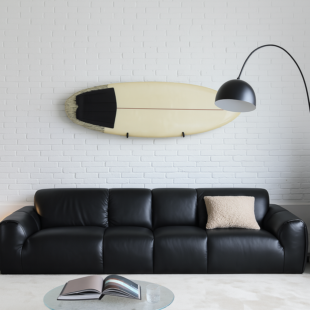 Rex Leather Sofa-Black