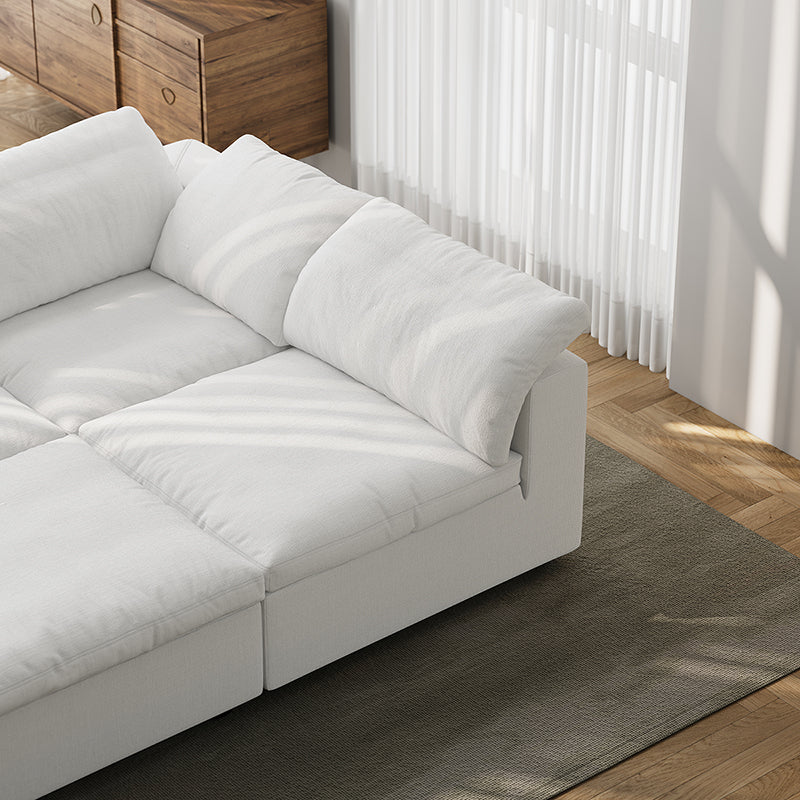 Tender Wabi Sabi Light Gray Sofa Bed-White