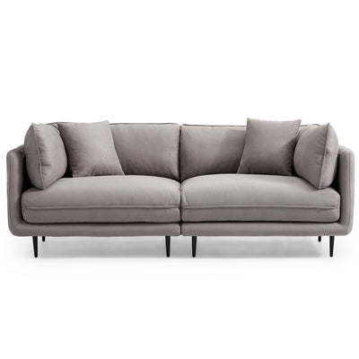 Vanilla Gray Fabric Sofa-hidden