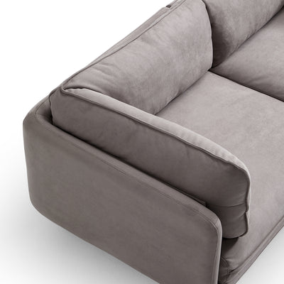 Vanilla Gray Fabric Sofa-Gray