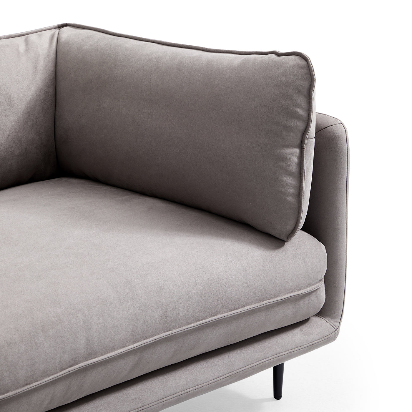 Vanilla Gray Fabric Sofa-Gray