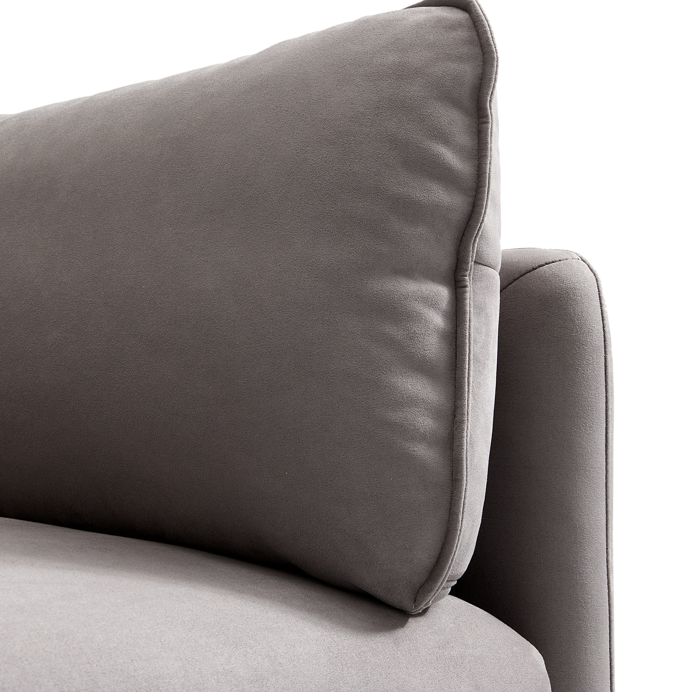 Vanilla Gray Fabric Sofa-Gray