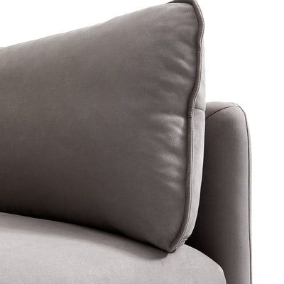 Vanilla Camel Fabric Sofa-Gray
