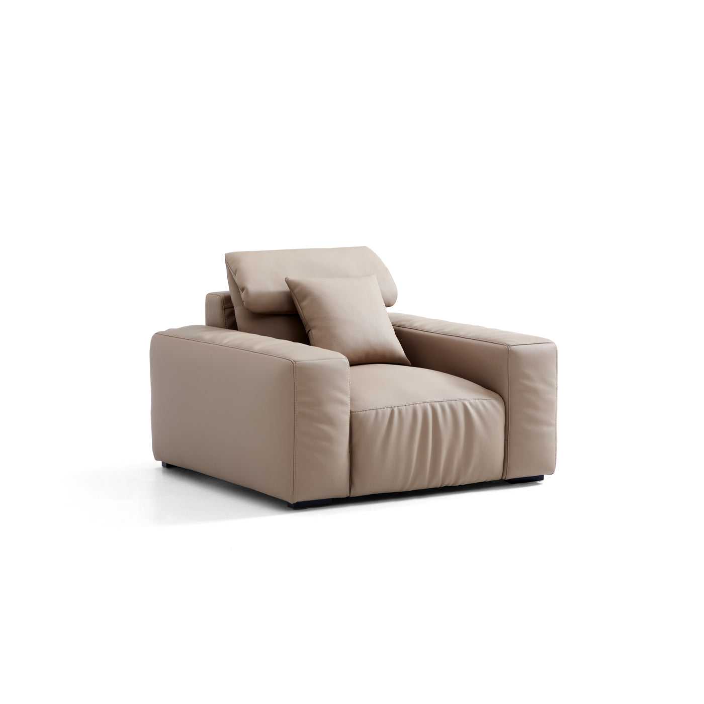 Chestnut Khaki Armchair-Khaki