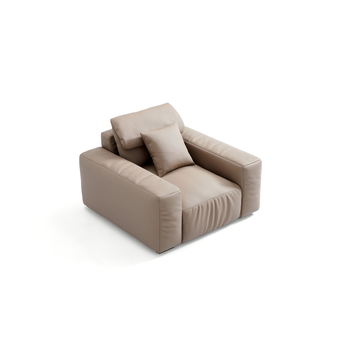 Chestnut Khaki Armchair-Khaki