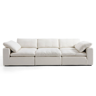Tender Wabi Sabi Light Gray Sofa Bed-Beige-128.0"