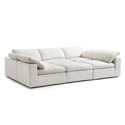 Tender Wabi Sabi Light Gray Sofa Bed-Beige-128.0"