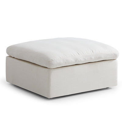 Tender Wabi Sabi White Sofa and Regular Ottoman-Beige