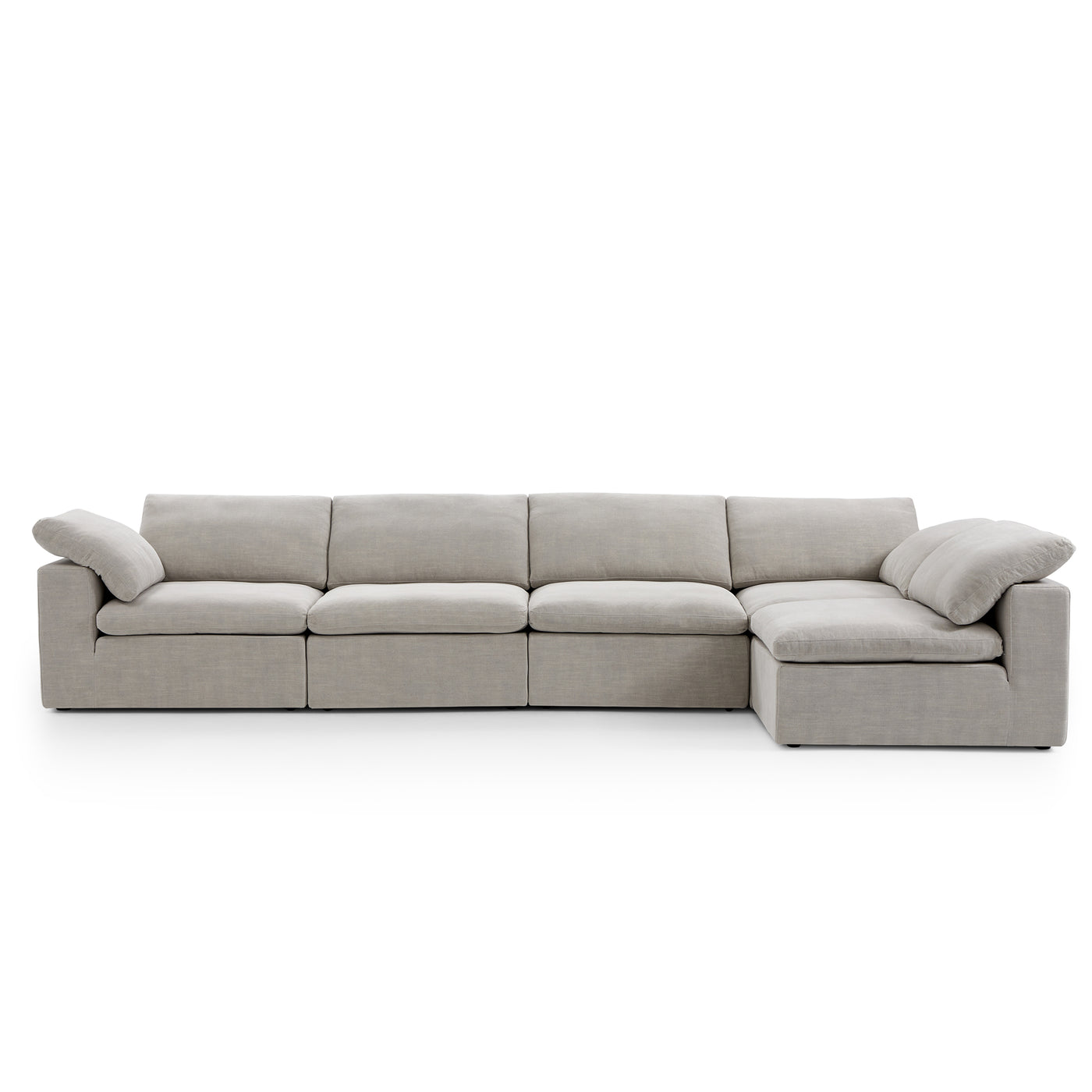 Tender Wabi Sabi Sand L Shaped Sectional-hidden