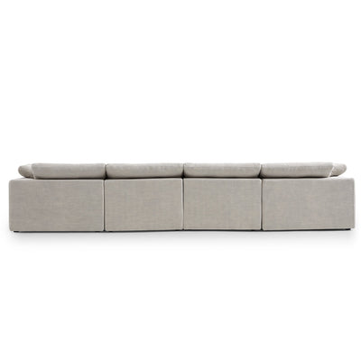 Tender Wabi Sabi Light Gray Sofa-Sand-165.4"